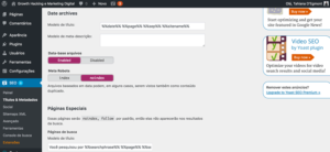 Configurações de arquivos de data para SEO no WordPress